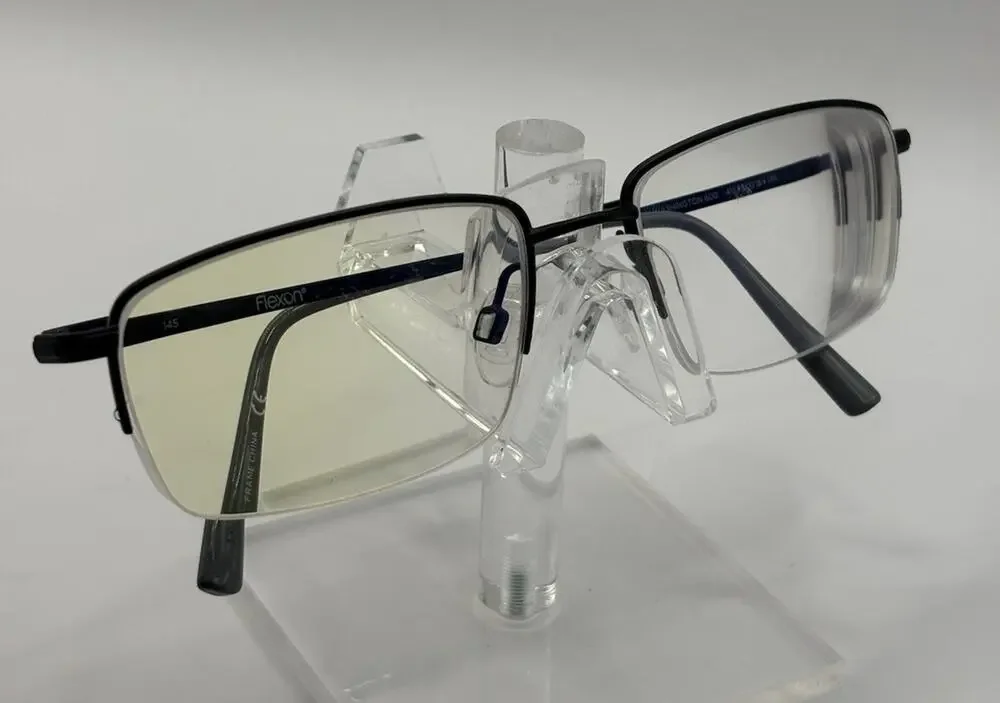 Flexon Washington 600 412 56-18 Memory Metal Eyeglass Frames Gunmetal